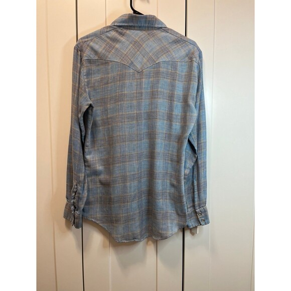 VINTAGE Montgomery Ward Western Pearl Snap Shirt - Picture 8 of 11